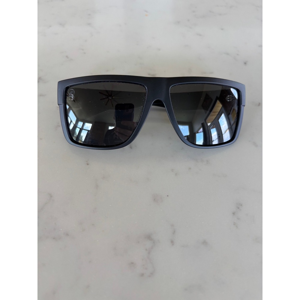 Blenders Eyewear Black Rain Polarized Sunglasses Matte Black Square Frame